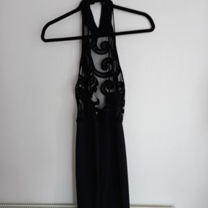 Black Lace Unique Romper